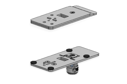 Quick Release Plate With ClickSafe (Black)