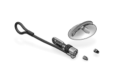 ClickSafe Cable - Single Lock, Straight