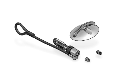 ClickSafe Cable - Single Lock, Straight