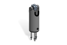 DuraTilt Flip 120mm Counter Mounting Pole (Black)