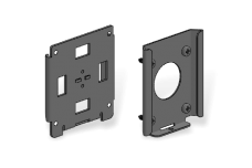 Flush Wall Mount Kit (Black)