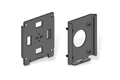 Flush Wall Mount Kit (Black)