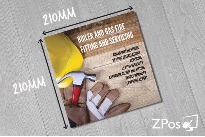 20000 Double Sided 21cm Square Flyers