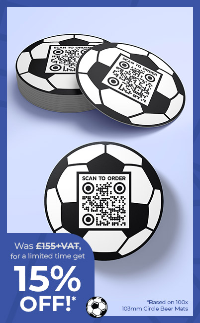 Football Shaped Beer Mats