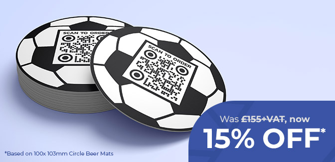 Football Shaped Beer Mats