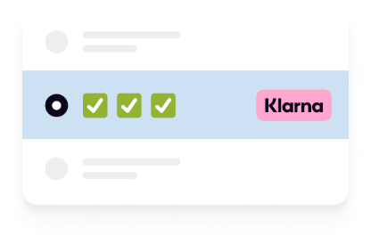 Choose Klarna