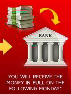 Step 5) You will receive the money for the takeaway online order in full, in your bank account